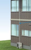 ２階取付工事・室外機大地置き（追加工事）※当店購入