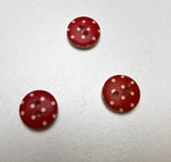 Holzknöpfe mit weissen Punkten