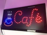 LED Schild OPEN - Café - Bar