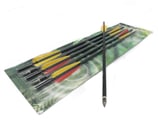 Freccia in alluminio per balestra crossbow in blister 6 pz lunghezza 37,5 cm