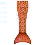 ORANGE: Meerjungfrauen-Flossenset 2teilig