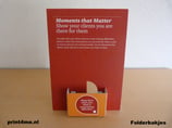 Folderbakje voor A6 folders en flyers.