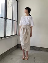 スラブコットンリネンスカート