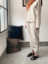 コットンアシメトリーパンツ