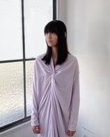 コットンシルクねじりワンピース