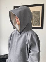 ジョグデニムラグランコクーンパーカー