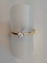 Damenring Solitär