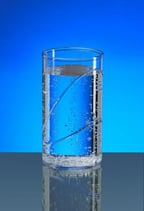 Wasserglas SAN glasklar und farbig Eichung 0.25l passend zu Design Krug 1l