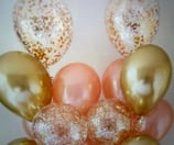 18  Metallic Ballone in dre Farben