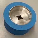 Vorschubrollen blau gummiert