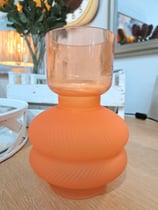 BRAND NEW Tangerine Orange Glass Vase
