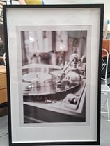 BRAND NEW Framed Black & White Vinyl Record Print