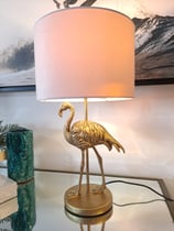 BRAND NEW Gold Flamingo Lamp - 2 Available