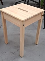 "Ikea" Pale Timber Stool - 2 Available
