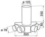 Plénum terminal coudé - FRS-DKV 4-75/125 - Flexpipe Helios