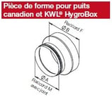 Pièce de forme pour puits canadien SEWT - IP-ARZ 180/160 - Isopipe Helios