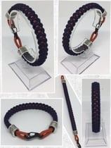 Paracord Armband - Mini Snaphook Solomon