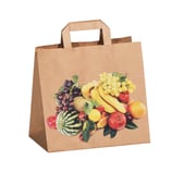 Papiertragetasche "Obst & Früchte" nassfest