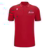 MACRON Comedy ECO Polo rot mit Sieglarer TV Basketball-Logo
