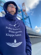 Hoodiesweat Pollerhocken -marineblau-
