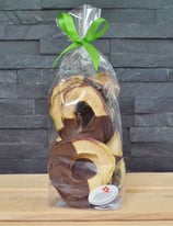 Apfelringe mit Schokolade