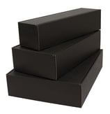 Geschenkverpackung Karton 3er schwarz