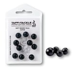 Taffi Tackle Soft Beads Black 10mm - Gummiperlen