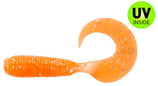 Relax Single Tail Twister 5cm - UV Orange mit Glitter