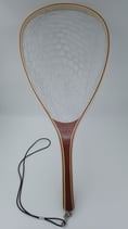 Pafex Holz Watkescher River / Wooden Landing Net 28cm x 60cm / Silikon Rubber - Fliegenfischer-Angelnetz