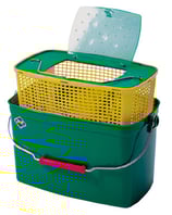 Stucki Fishing Köderkessel mit Gitter-Korb - Transportbehälter