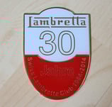 Jubiläumsplakette 30 Jahre Swiss Lambretta Club