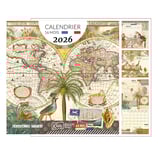 Calendrier 2026 "Gwenaelle Trolez Créations Map Monde"