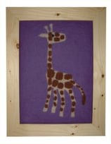 Kinder-Filz-Bild 018 Giraffe