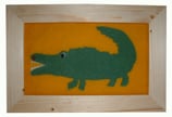 Kinder-Filz-Bild 013 Krokodil