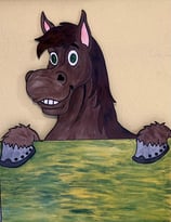 Holztafel Pferd "Mare"