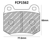 PLAQUETTES DE FREIN FERODO RACING LOTUS ELISE AVANT / OPEL SPEEDSTER AVANT / MITSUBISHI LANCER 5 6 7 8 9 ARRIERE / NISSAN 350Z ARRIERE / SUBARU IMPREZA 2 ET 3 ARRIERE DS2500