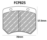 PLAQUETTES DE FREIN FERODO RACING AUSTIN MINI COOPER 1.3L AVANT / CATERHAM ARRIERE / PEUGEOT 205 GTI GROUPE A ARRIERE  DS2500