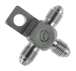 TE 3 RACCORDS MALE JIC UNF 3/8X24 AVEC FIXATION