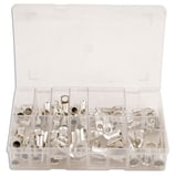 ASSORTIMENT DE 80 COSSES TUBULAIRES A OEIL PERCE POUR CABLE