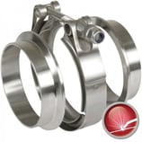 KIT V-BAND / DOUBLE T INOX POUR TUBE DIAMETRE 127mm