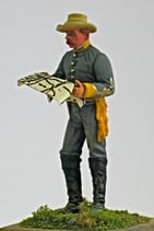 ACW C-234 Cavalry Officer with map