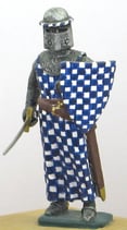 MED C-75 Knight standing with drawn sword