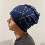 gold auf marine (Strick)