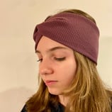 Waffeljersey gedreht aubergine