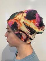 Flower Power purple (Strick)