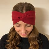 Waffeljersey gedreht dunkelrot