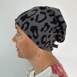 Leo schwarz/grau Strick