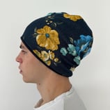 Blumen auf Jeansoptik