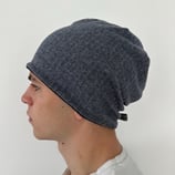 Fischgrat marine/grau klein