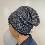 Wellen Strick marine